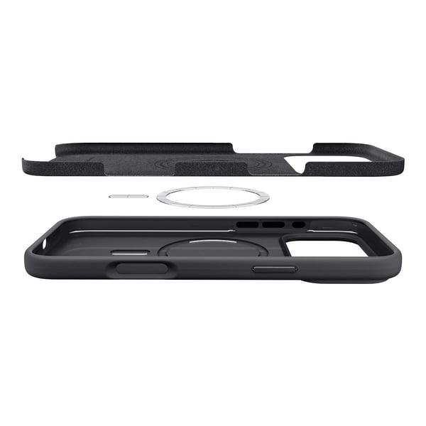 Spigen Silicone Fit (MagFit) mobiltelefon etui 16 cm (6.3") Cover Sort