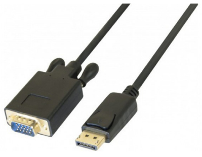 Uniformatic 12682 videokabel adapter 2 m VGA (D-Sub) DisplayPort Sort