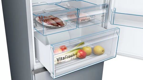 Bosch Serie 4 KGN49XIEA kombinerad kyl/frys Fristående 438 l Rostfritt stål