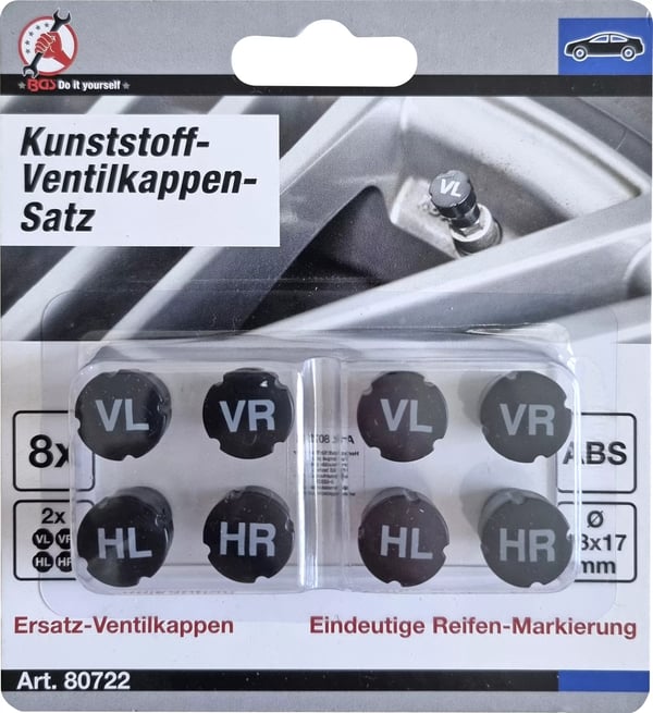 Miniatyrbild 5 av 6: BGS technic Plastic Valve Cap Set