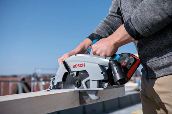 Miniatyrbillede 6 af 9: Bosch GKS 18V-70 L PROFESSIONAL 19 cm Aluminium, Sort, Blå 5000 rpm 1800 W
