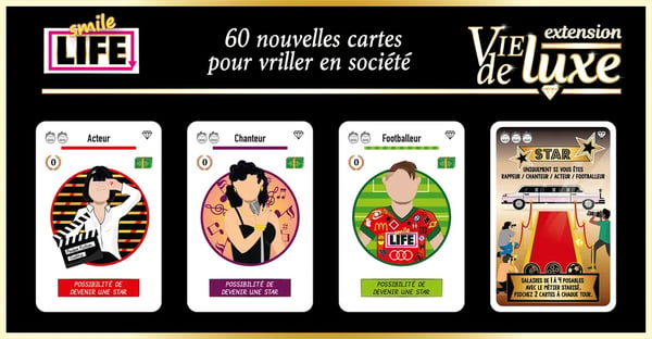 Blackrock Games SMILE LIFE extension VIE DE LUXE 60 min Kortspel