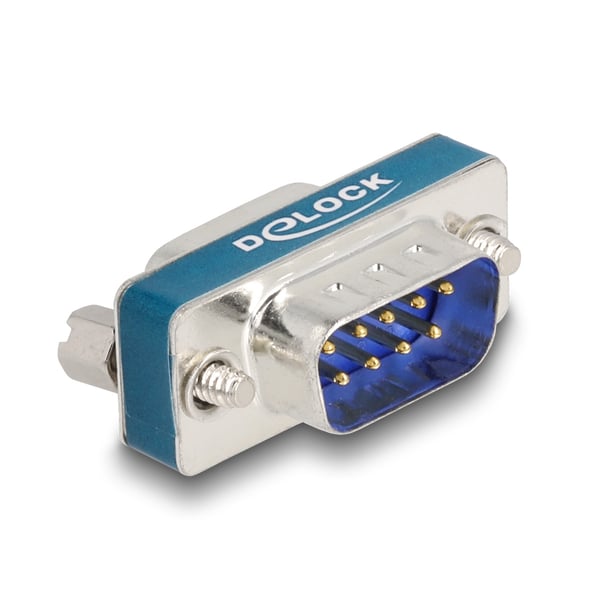 Miniatyrbillede 2 af 3: DeLOCK 66475 kabel kønsskifter D-Sub 9 pin Blå, Sølv