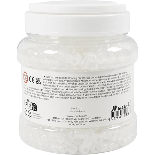 Miniatyrbillede 5 af 5: Creativ Company 60994 perle Rund perle Plast Flerfarvet 1 stk