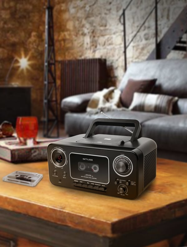 Miniatyrbillede 4 af 5: Muse M-182 RDC Analog FM, MW Sort