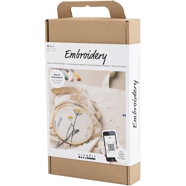 Creativ Company 970851 broderet mønster Blomster