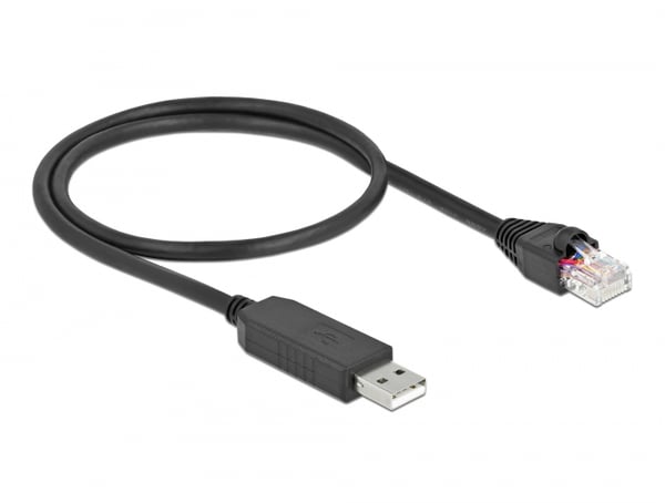 Miniatyrbild 2 av 3: DeLOCK 64159 seriella kablar Svart 0,5 m USB Type-A