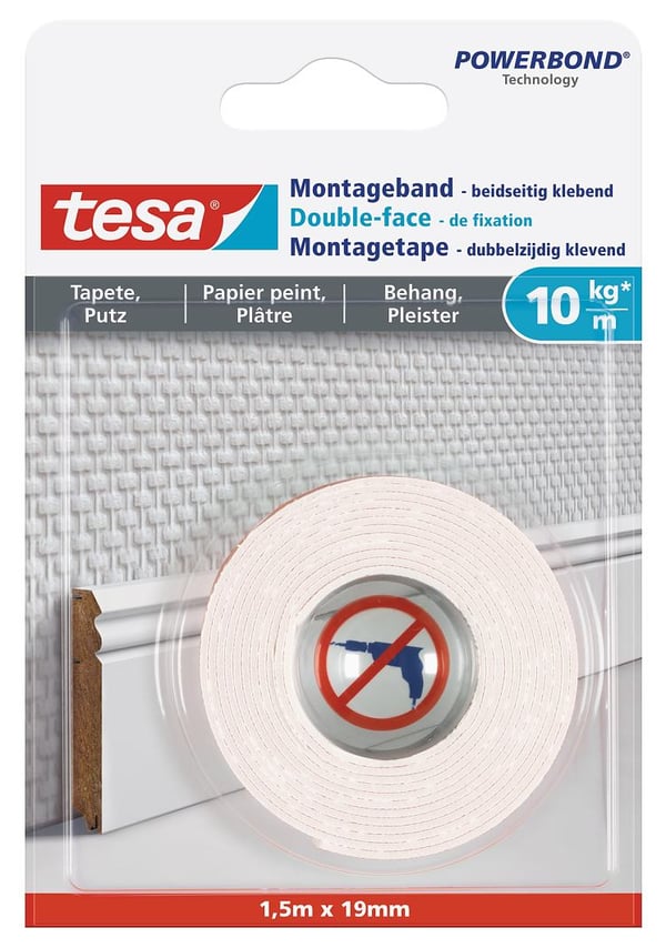 TESA 77742-00000 monteringstejp- och etikett 1,5 m