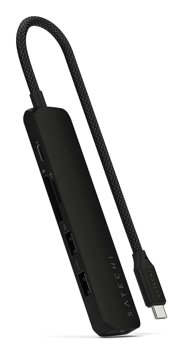 Satechi ST-P6SK keskitin USB Type-C 10000 Mbit/s Musta
