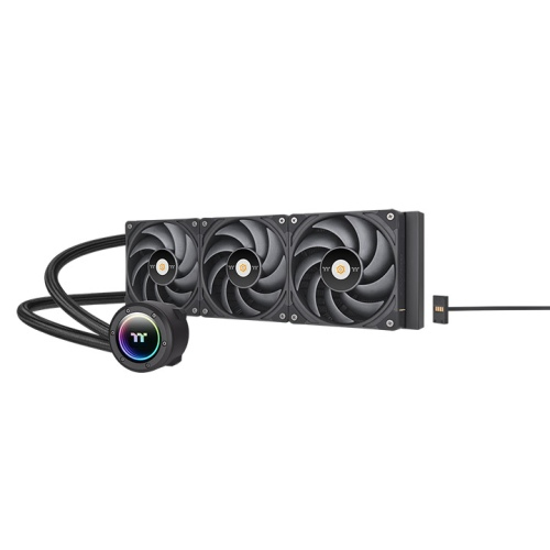 Thermaltake CL-W400-PL12BL-A Tietokoneen jäähdytysjärjestelmä All-in-one-nesteenjäähdytin 12 cm Musta 1 kpl