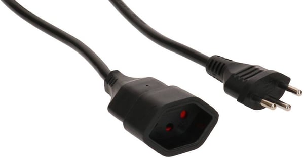 Miniatyrbillede 4 af 4: Max Hauri AG 129021 el-ledning Sort 2 m T12 T13