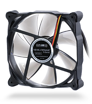 Noiseblocker MF12-S1 Computerkabinet Ventilator Sort