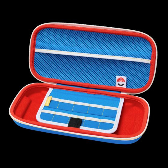 PowerA NSCS0607 kannettavan pelikonsolin suojakotelo Hardshell case -kotelo Nintendo Punainen
