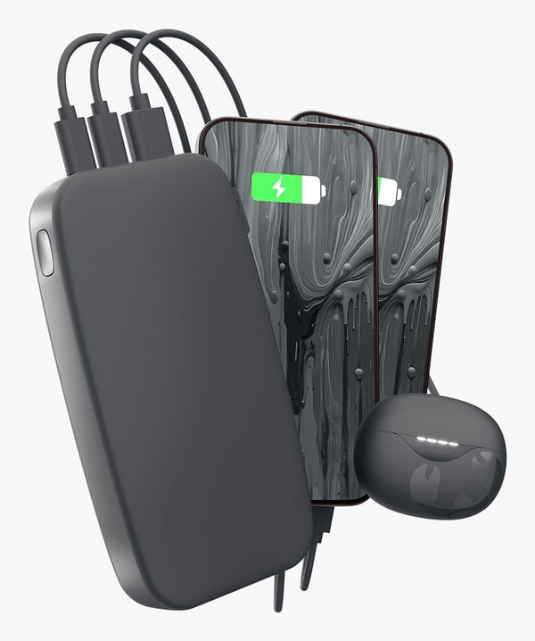 Miniatyrbillede 5 af 7: Fresh 'n Rebel 2pb24100sg powerbank 24000 mAh Grå