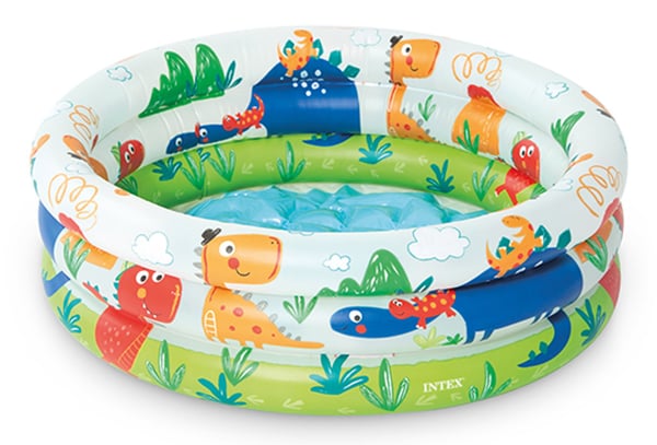 Miniatyrbillede 1 af 5: Intex 57106 swimmingpool til over jorden Oppustelig pool Rund 28 L Flerfarvet