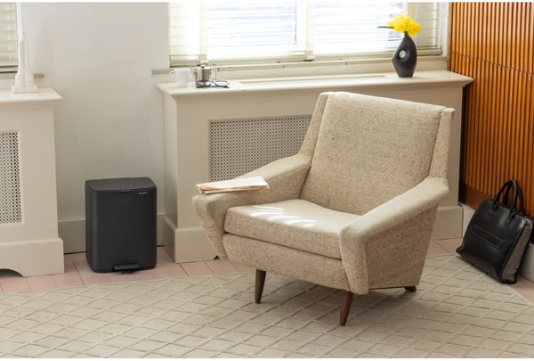 Brabantia Bo Pedal Bin 12 L Rektangulær Stål Grå