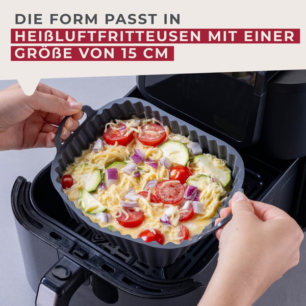 Fackelmann 45104 leivinpelti ja -paperi Air fryer Neliö Silikoni