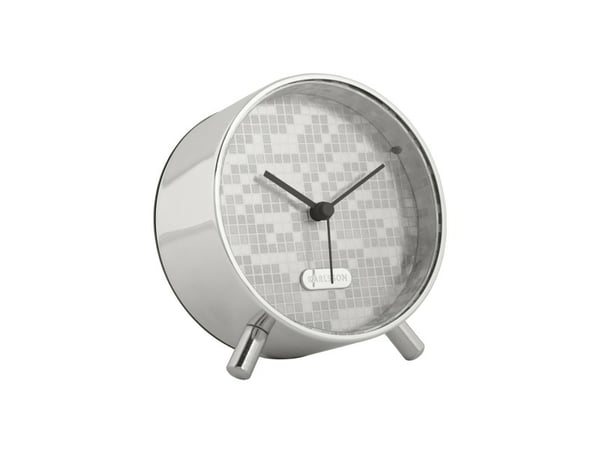 Miniatyrbillede 1 af 5: Karlsson Disco Quartz alarmur Sølv