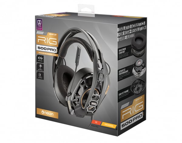 NACON RIG 500 PRO HA GEN2 Headset Ledningsført Spil Sort