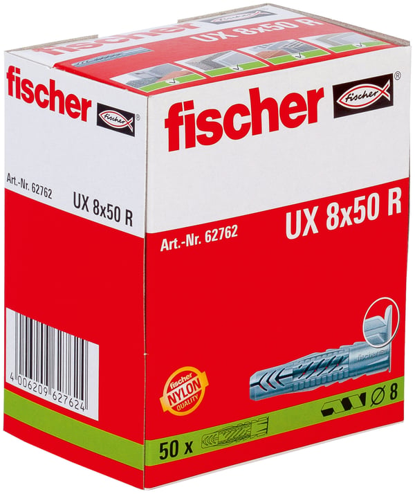 Fischer 62762 ruuviankkuri ja seinätulppa 50 kpl