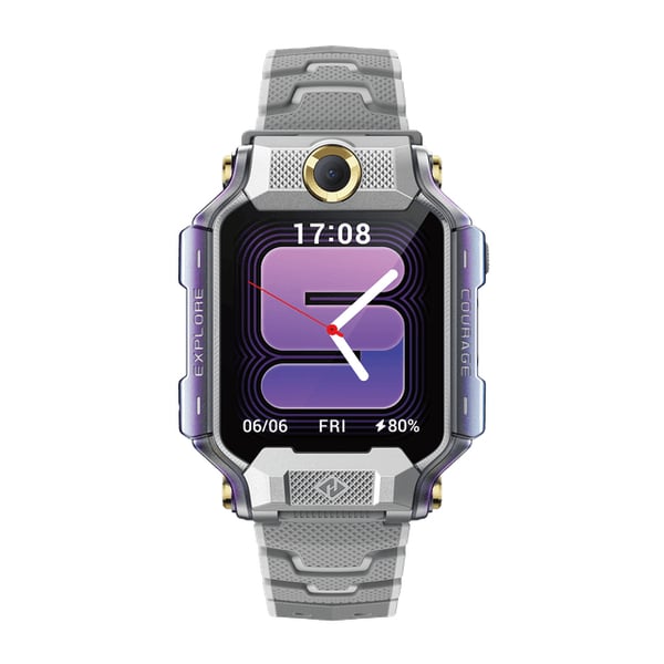 imoo Watch Phone X10 4,06 cm (1.6") AMOLED 45 mm Digitaalinen 320 x 360 pikseliä Kosketusnäyttö Harmaa Wi-Fi GPS (satelliitti)