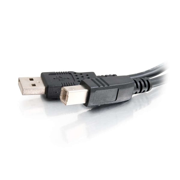 Miniatyrbillede 3 af 3: C2G 28101 USB-kabel USB 2.0 1,01 m USB A USB B 0,48 Gbit/sek. Sort