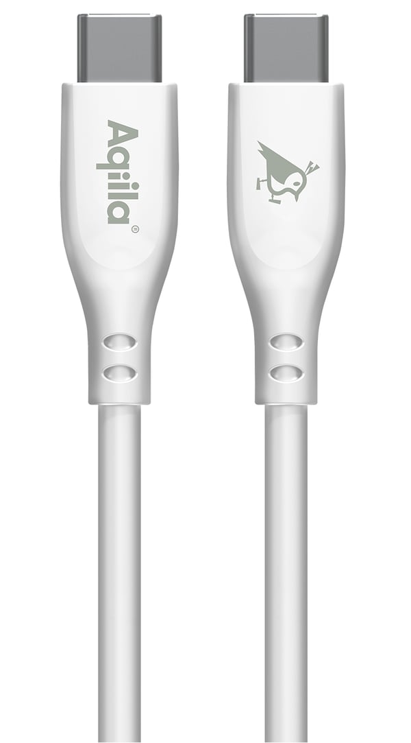 Aqiila Cablebird CS11 USB-kabel USB 2.0 1 m USB C 0,48 Gbit/sek. 60 W Hvid