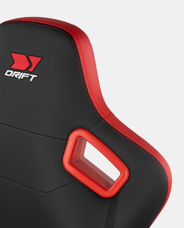 DRIFT DR600BR datorspelsstol Spelfåtölj Stoppad sits Svart, Röd