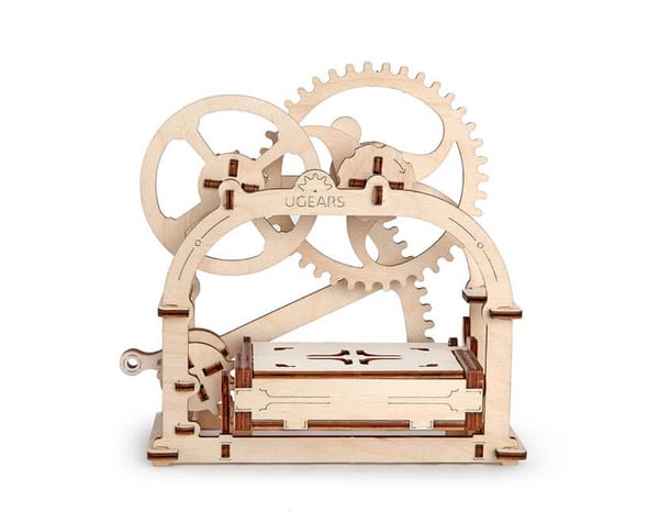 Miniatyrbild 6 av 8: UGears Mechanical Box 3D-pussel 61 styck