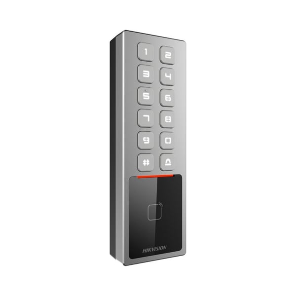 Miniatyrbillede 3 af 3: Hikvision Value Series DS-K1T805MBWX læser til adgangskontrol Basis adgangskontrollæser Grå