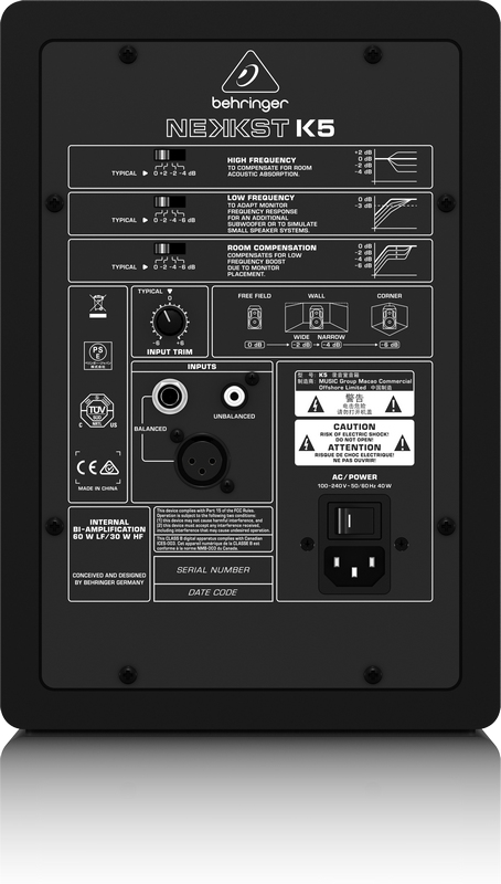 Behringer NEKKST K5 kaiutin Musta Langallinen 150 W