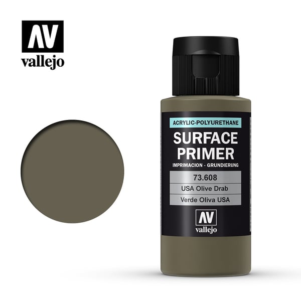 Vallejo 70.608 akrylmaling 60 ml Oliven Flaske