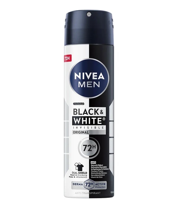 NIVEA MEN Black & White Mænd Spray deodorant 150 ml 1 stk