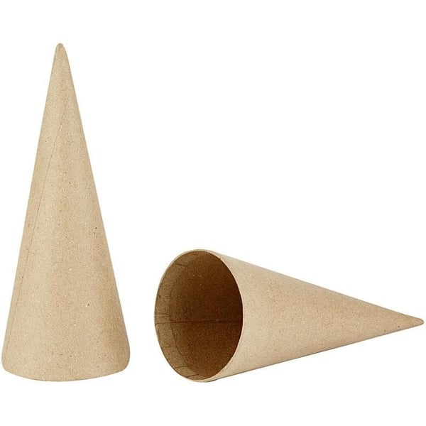 Miniatyrbillede 1 af 5: Creativ Company 265061 julepynt Koglejulepynt Papir Naturlig 5 stk