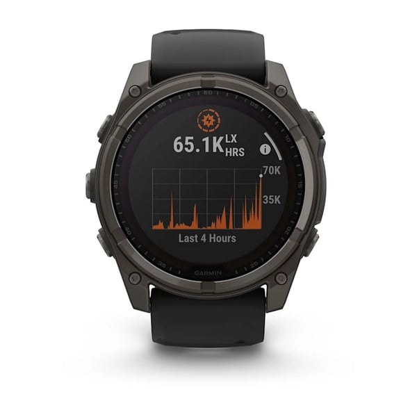 Garmin fenix 8 3,56 cm (1.4") 51 mm Digital 280 x 280 pixel Berøringsskærm Titanium Wi-Fi GPS (satellit)