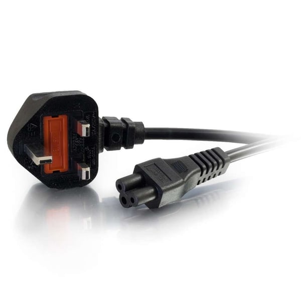 Miniatyrbillede 1 af 4: C2G 80601 Sort 1 m BS 1363 IEC C5