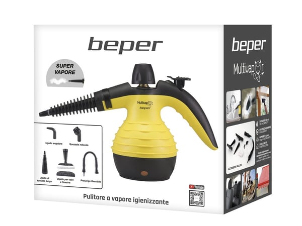 Miniatyrbillede 7 af 13: Beper 50.700 damprenser Bærbar damprenser 0,35 L 1050 W Sort, Gul