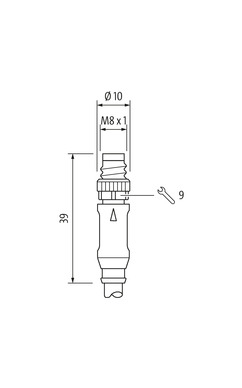 Murrelektronik 7000-88041-6300500 signalkabel 5 m Sort