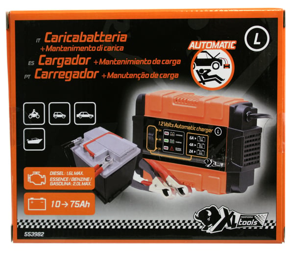 XL Perform Tools 553982 batterioplader til køretøj 12 V Sort, Orange