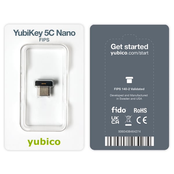 Yubico YubiKey 5C Nano FIPS Yubico YubiKey 5C Nano FIPS