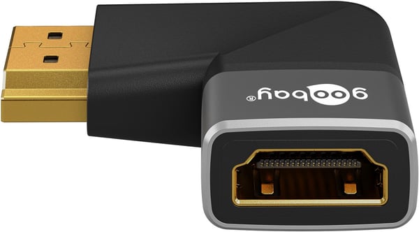 Goobay 72012 videokaapeli-adapteri 0 m HDMI-tyyppi A (vakio) Musta, Hopea