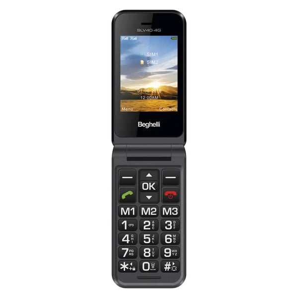 Miniatyrbillede 3 af 5: Beghelli SLV40 4G 7,11 cm (2.8") Sort Feature telefon