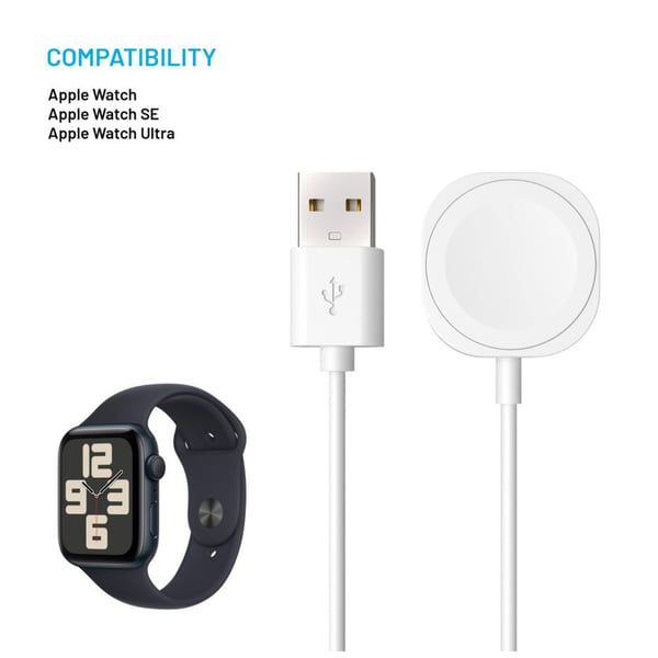 FIXED FIXDW-AW oplader til mobil enhed SmartWatch Hvid USB Trådløs opladning Indendørs