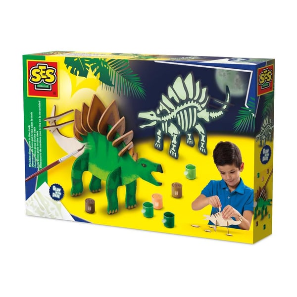 Pikkukuva 1 / 5: SES Creative Wooden dino glow in the dark