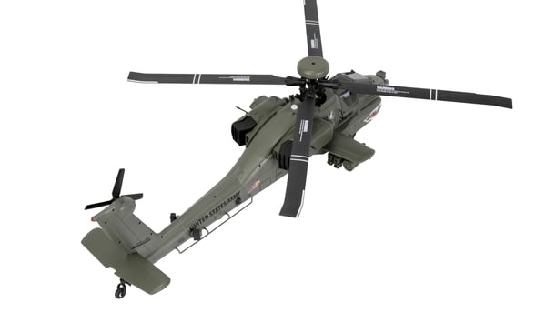 Miniatyrbillede 4 af 10: Amewi Apache AH-64D Radio-kontrolleret (RC) model Helikopter Elektrisk motor 1:32
