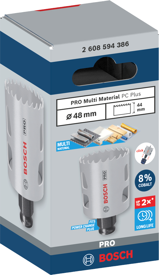 Bosch PRO Multi Material PC Plus hålborr Borr 1 styck