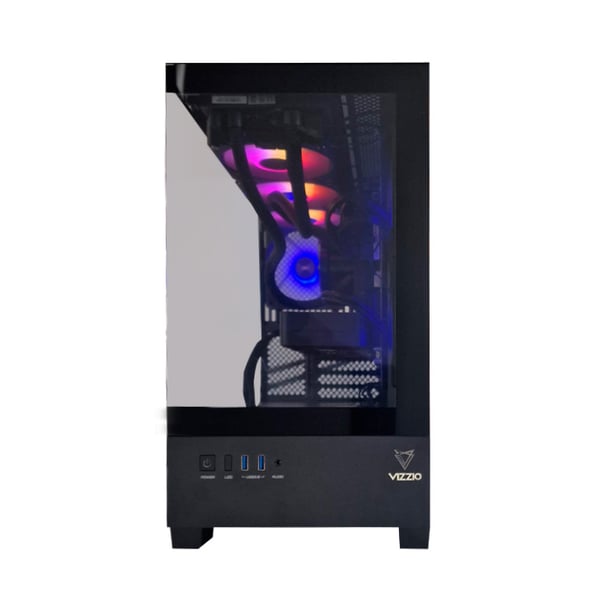Miniatyrbillede 2 af 6: VIZZIO OR12471073 PC AMD Ryzen™ 5 7600 32 GB DDR5-SDRAM 1 TB SSD NVIDIA GeForce RTX 5060 Windows 11 Home (præinstalleret prøveversion) Midi Tower Sort