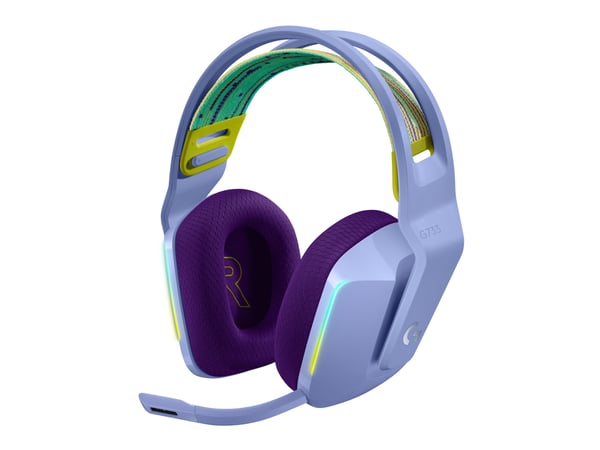 Pikkukuva 3 / 4: Logitech G 981-000890 kuulokkeet ja kuulokemikrofoni Langaton Pääpanta Pelaaminen Lila