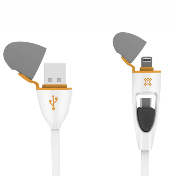 Miniatyrbillede 1 af 4: XtremeMac XCL-UNC-13 USB-kabel USB 3.2 Gen 1 (3.1 Gen 1) 1,1 m USB A Hvid