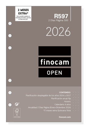 Finocam 711600026 henkilökohtaisen kalenterin lisätarvike Järjestelijän lisäsivut 2026 Finocam 711600026 henkilökohtaisen kalenterin lisätarvike Järjestelijän lisäsivut 2026